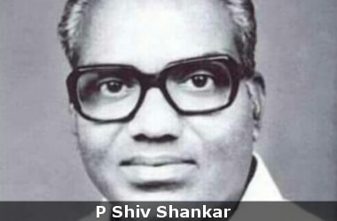 Former Union Minister P Shiva Shankar no more