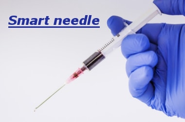 Smart needle helps neurosurgeons see where they insert the needle