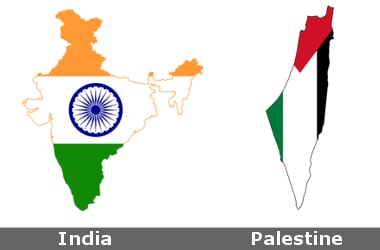 India inks 5 agreements with Palestine