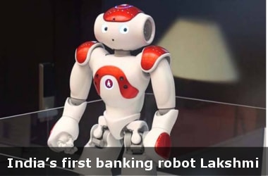 India’s first banking robot Lakshmi makes her debut