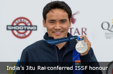 India’s Jitu Rai conferred ISSF honour