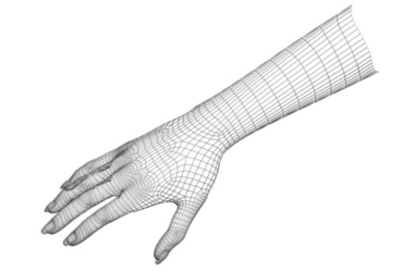 First 3-D life-size model of hand!