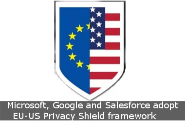 Microsoft, Google and Salesforce adopt EU-US Privacy Shield framework