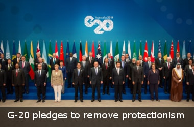 G-20 pledges to remove protectionism