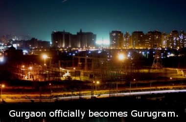 Gurgaon officially becomes Gurugram