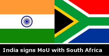 India signs MoU with South Africa