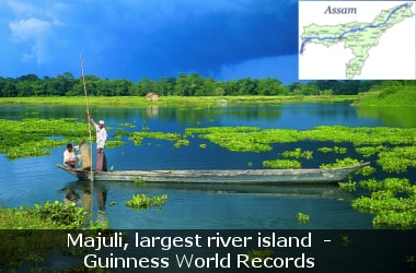 Majuli, largest river island  - Guinness World Records