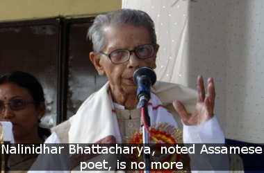 Nalinidhar Bhattacharya, noted Assamese poet, is no more