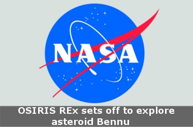 OSIRIS REx sets off to explore asteroid Bennu