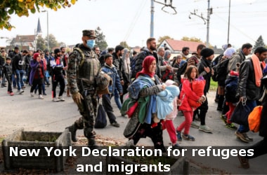 What New York Declaration has for refugees and migrants?