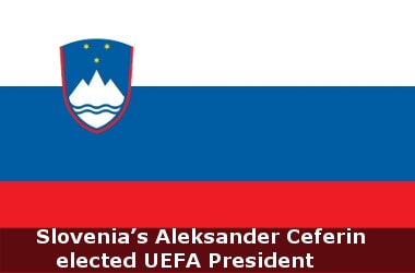 Slovenia’s Aleksander Ceferin elected UEFA President