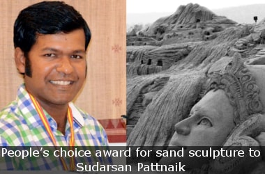 People’s choice award for sand sculpture to Sudarsan Pattnaik